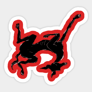 sleeping greyhound Sticker